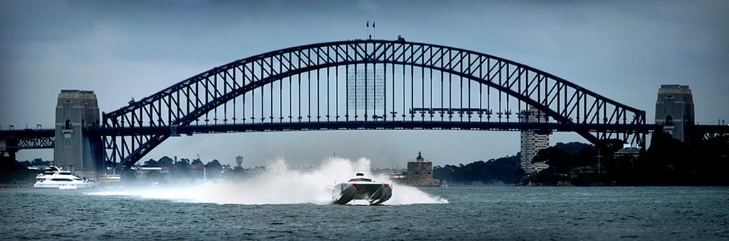Powerboat Racing Trial on Sydney Harbour © Ray Schembri